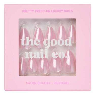 THE GOOD NAIL CO - Press-On Nails Travel Kit Edition - 'SPARKLING LILAC' - Short Almond