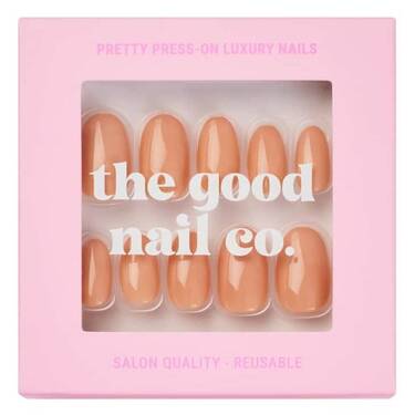 THE GOOD NAIL CO - Press-On Nails Travel Kit Edition - 'MISS HONEY' - Short Oval