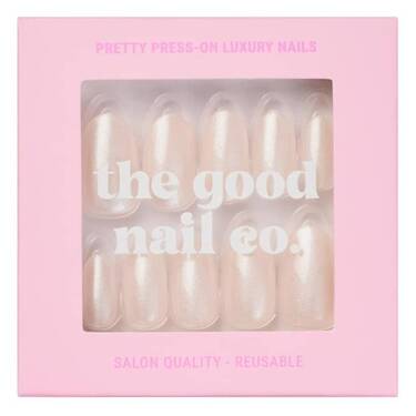 THE GOOD NAIL CO - Press-On Nails Travel Kit Edition - 'MOON SPARKLE' - Short Oval