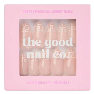 THE GOOD NAIL CO - Press-On Nails Travel Kit Edition - 'SOCIALITE WHITE' - Medium Almond