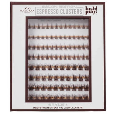 SALON EDITION - Espresso Clusters Style #1 - Mixed Lengths - 96 / Clusters Pk